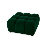 HOCKER, Modulhocker Bolla, stoff Bluvel, Grün - Grün, Holz (96/42/96cm) - Kaiser Möbel