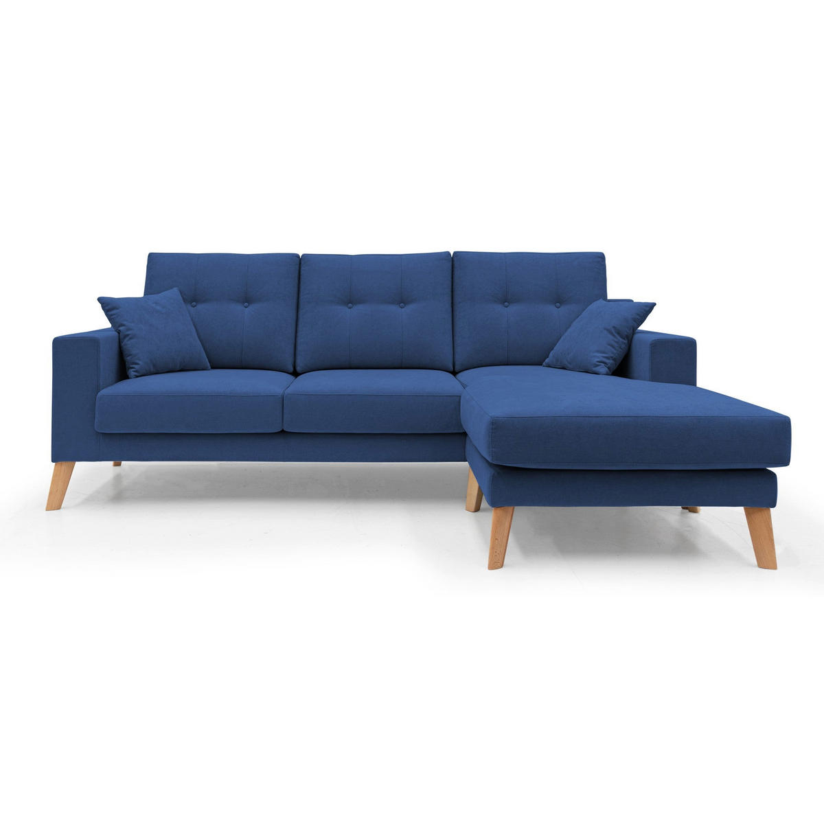 ECKSOFA Danish - Blau, Textil (237/91cm) - Divani.store
