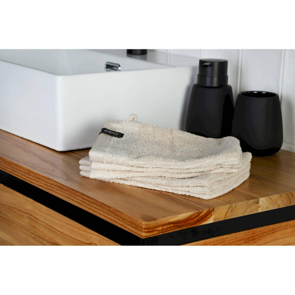 WASCHHANDSCHUH SENSE-6 - Beige, Textil (16/21cm) - Schöner Wohnen