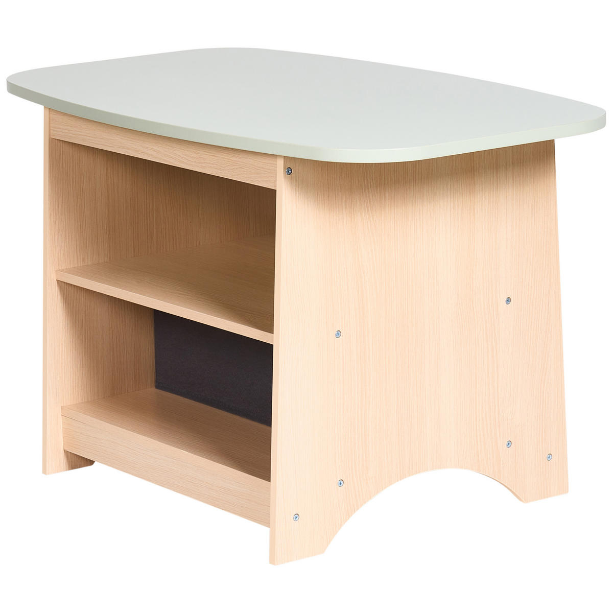 MASĂ PENTRU COPII cu scaune maro deschisă/verde Lucas - maro deschis, compozit lemnos (80/50/48cm) - Beliani