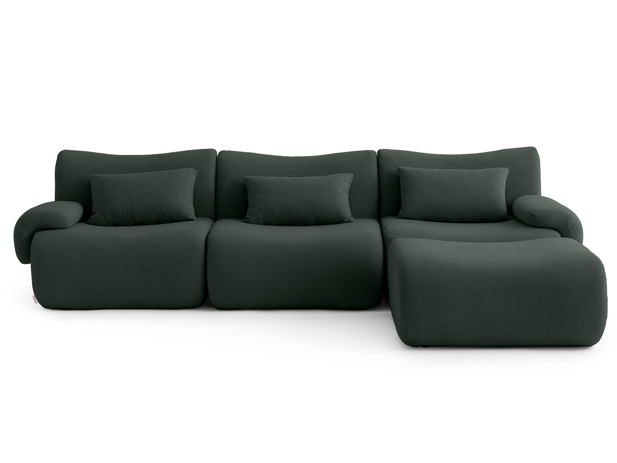 MILYsofa Ecksofa Waldgrün 281x190 cm