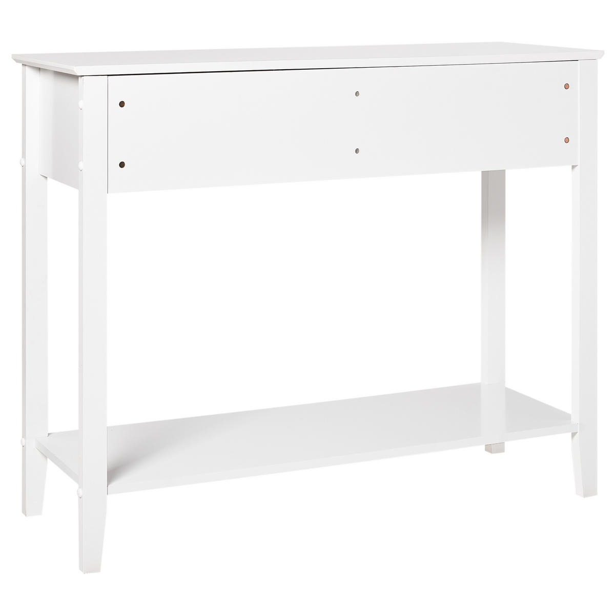 KONSOLENTISCH Weiß Assisi - Weiß, Holzwerkstoff (35/100/80cm) - Beliani