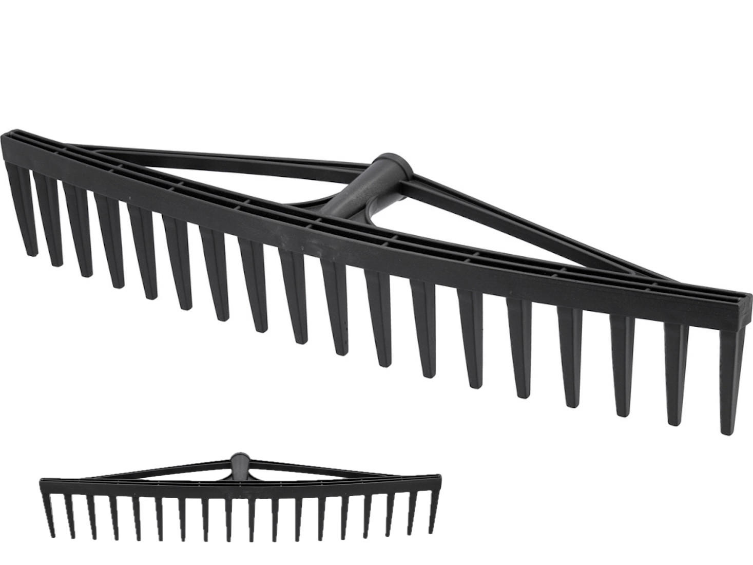 RECHEN, Harke 18 Zinken 59cm Rasenrechen, Kunststoff - Multicolor, Metall (20/15/59cm) - TRIZERATOP