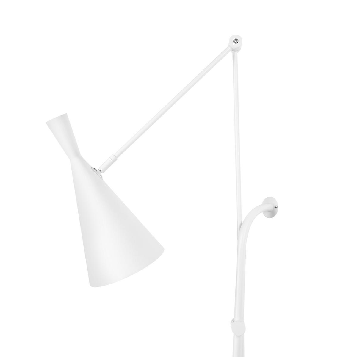 NÁSTĚNNÁ LAMPA Bílá Marisa - bílá, kov (18/83/64cm) - Beliani