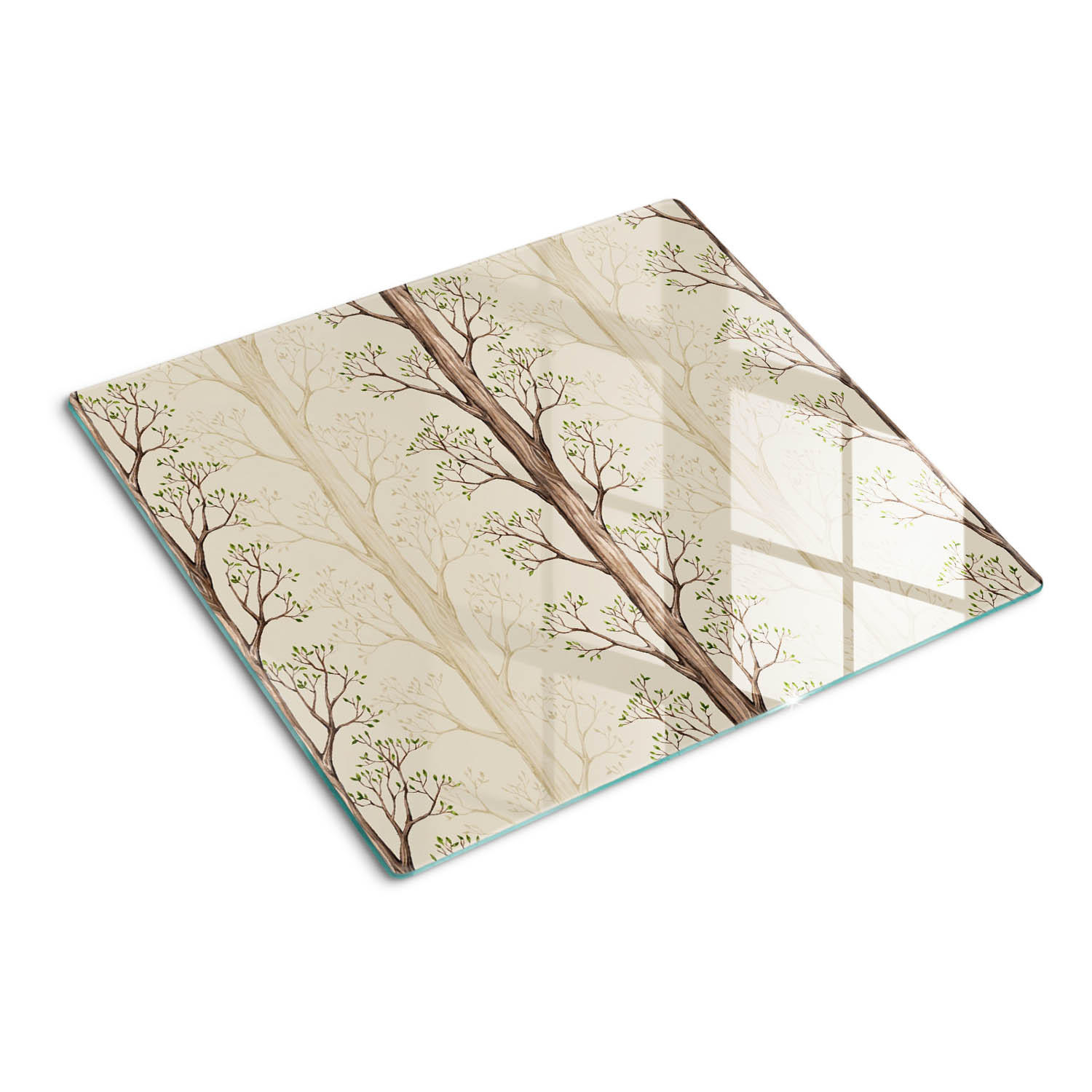 Tulup Glasplatte Braun 60x0.4x52 cm