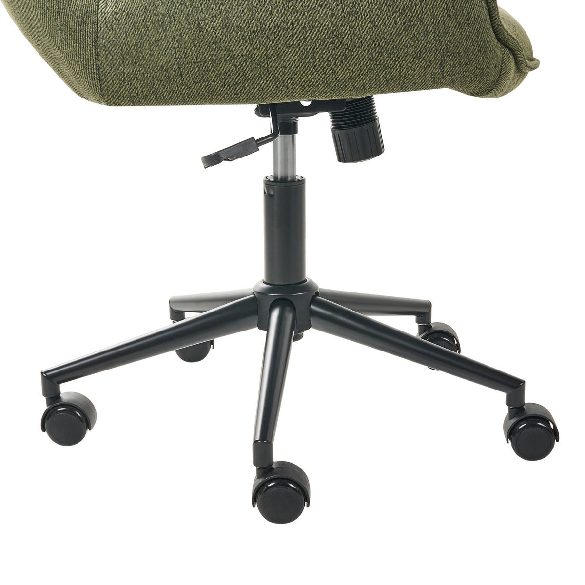 SCHREIBTISCHSTUHL Stoff Grün Belmar - Grün, Textil (63/83/70cm) - Beliani