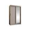 SCHWEBETÜRENSCHRANK Selfie 120 cm - Kaschmir/Silberfarben, Holzwerkstoff/Kunststoff (120/200/62cm) - MIRJAN24