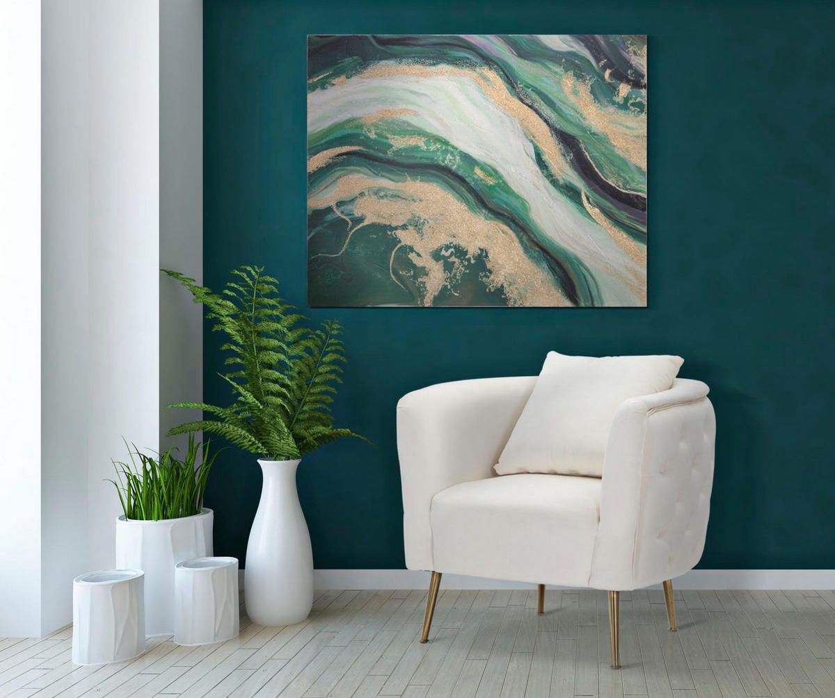 SESSEL Bucarest, cremefarben und goldfarben, Stoff, Sperrholz und Metall, 76 x 74 x 73 cm - Goldfarben/Creme, Holzwerkstoff/Kunststoff (76/73/74cm) - Mauro Ferretti