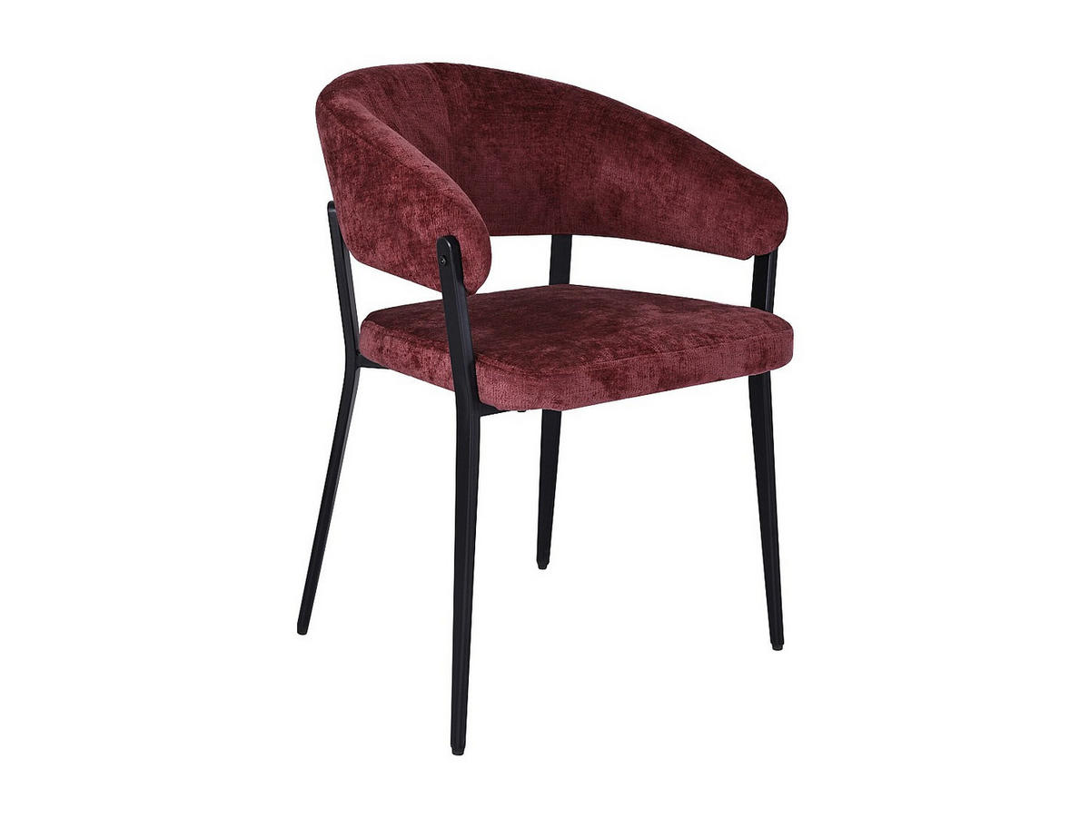 STUHL - 56cm x 55cm - Polyester - bordeaux - AVRELA - Bordeaux, Textil (56/77/55cm) - Vente-Unique