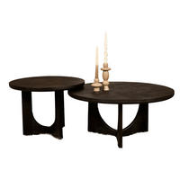 COUCHTISCH Gallus Mangoholz 80 cm / 80 cm Schwarz - Schwarz, Holz (80/80/40cm)