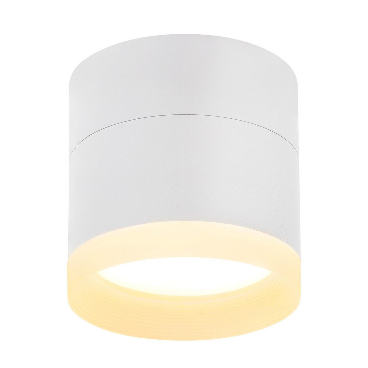 AUFBAUSTRAHLER Aachen II 8.3/8.3/8.5cm - Weiß, Metall (8.3/8.3/8.5cm) - Nettlife