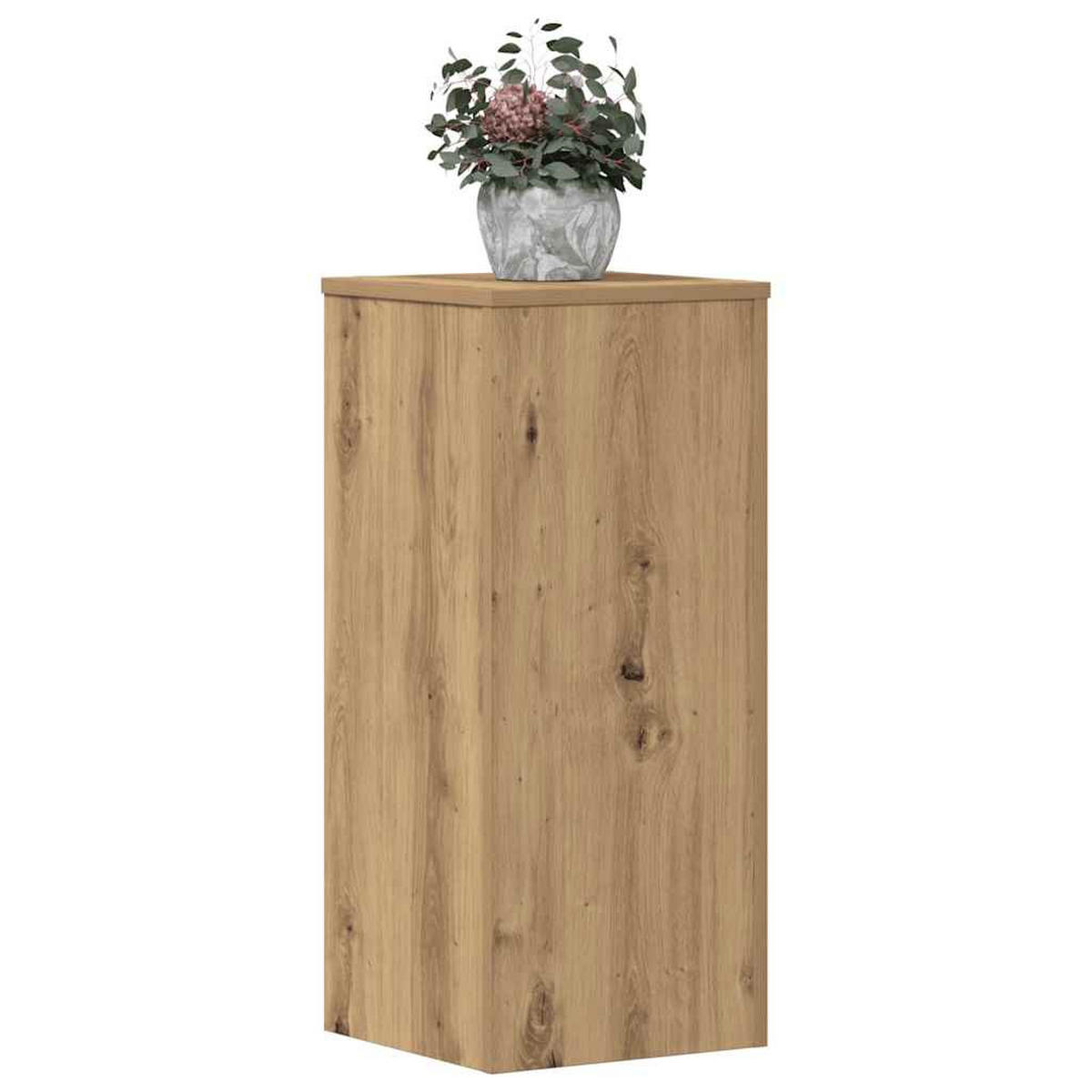 PFLANZENSTÄNDER 2er Set Artisan-Eiche 30/30/70 Cm Holzwerkstoff - Braun, Holzwerkstoff (30/70/30cm) - vidaXL