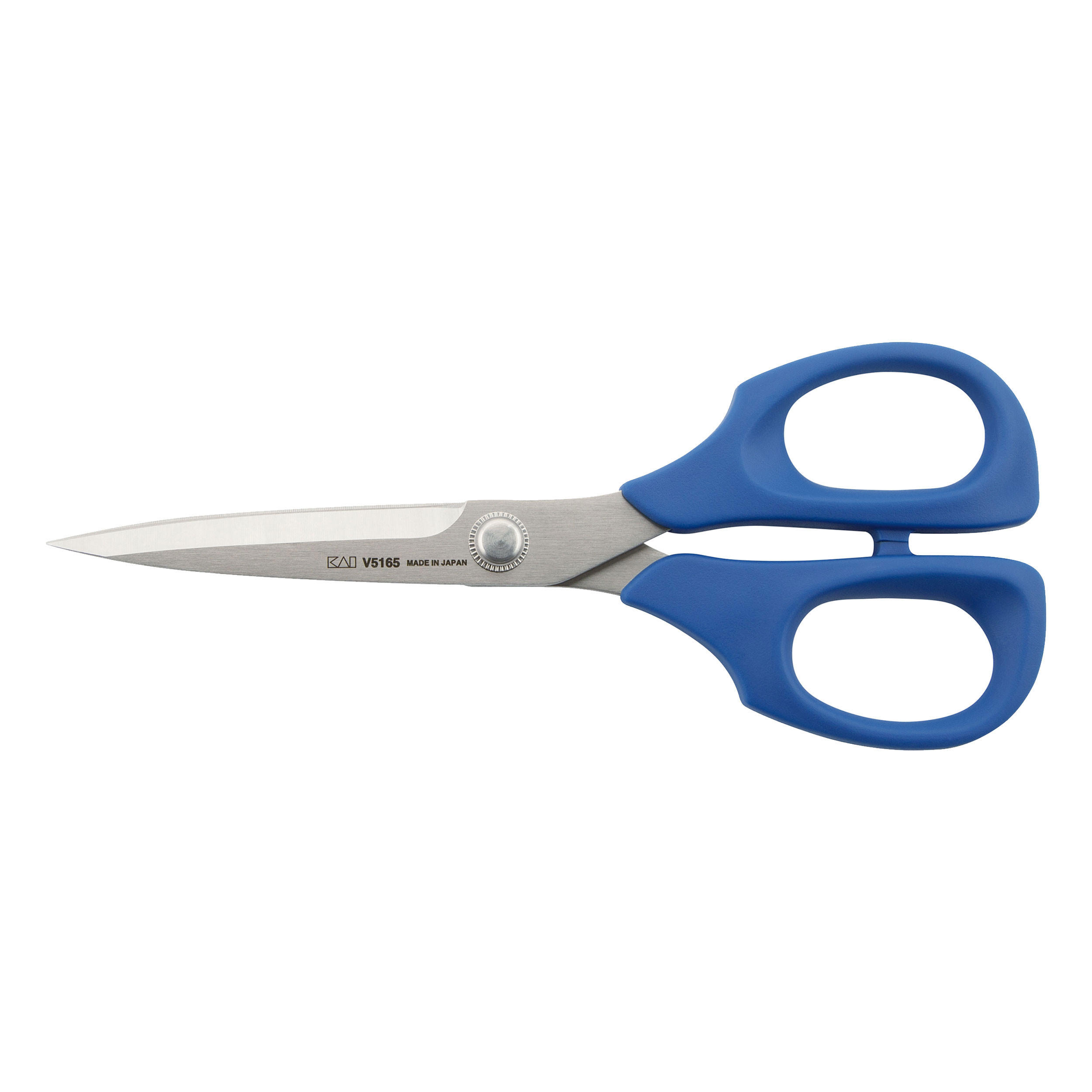 ALLROUNDSCHERE V5000 Blue Edition mit Schutzkappe, 16.5 cm - Blau, Metall (17/7/1cm) - Kai Messer