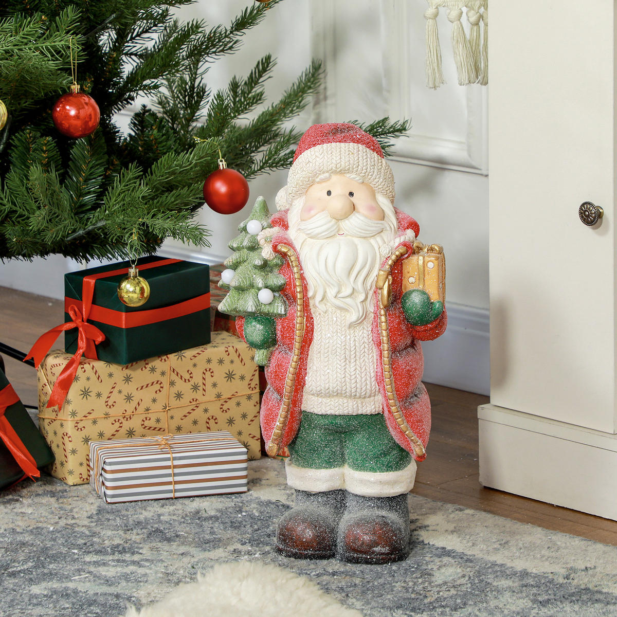 WEIHNACHTSMANN Multicolor 26.5/21.0/50.0cm - Multicolor, Stein (21/50/26.5cm)