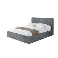POLSTERBETT mit Bettkasten und Lattenrost, Bett mit Matratze H3/H4 - ALOVA-V1 180x200 Dunkelgrau - Dunkelgrau, Holzwerkstoff/Textil (180/200cm) - ALTDECOR