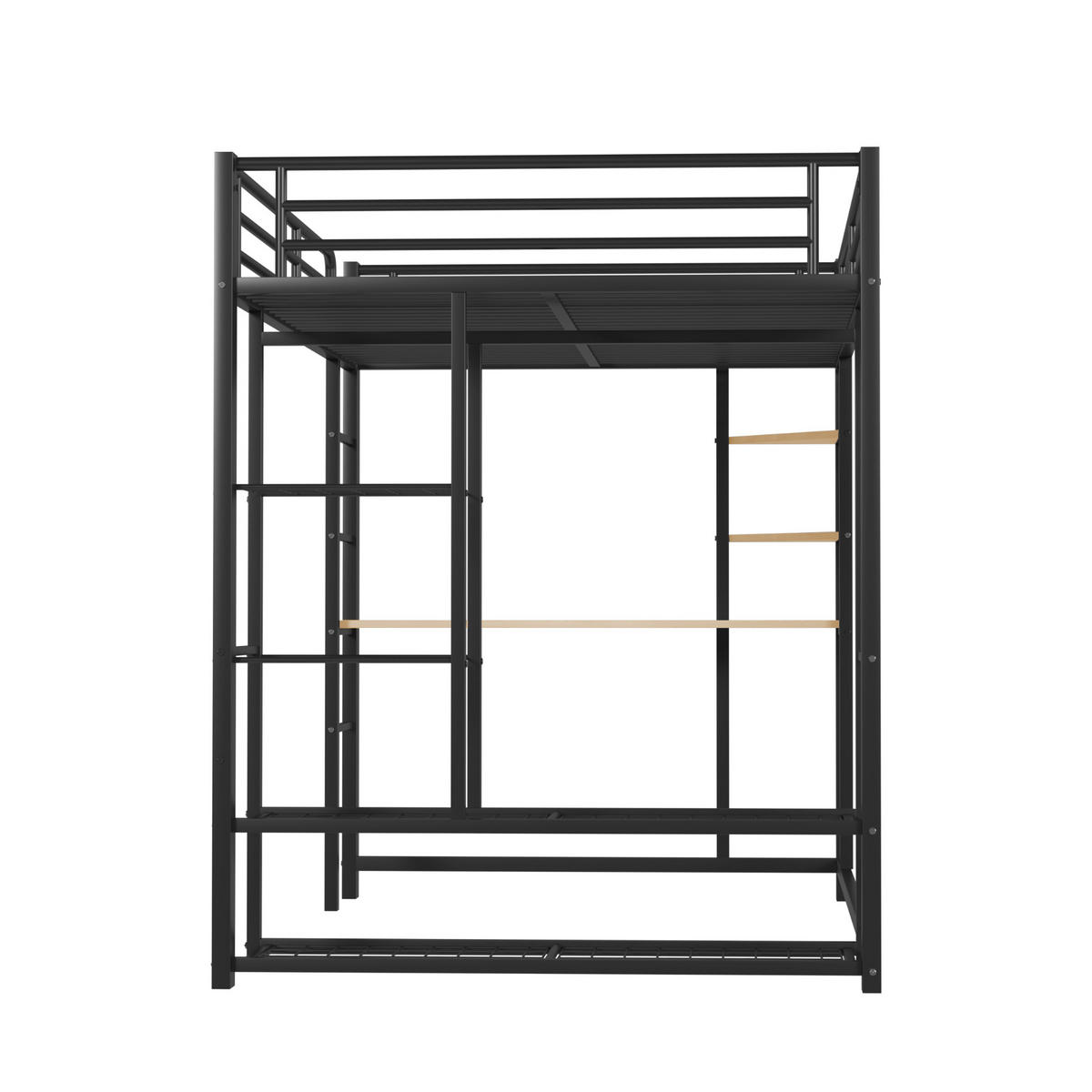 HOCHBETT Metall 140/200 cm Schwarz - Schwarz, Metall - Raumix