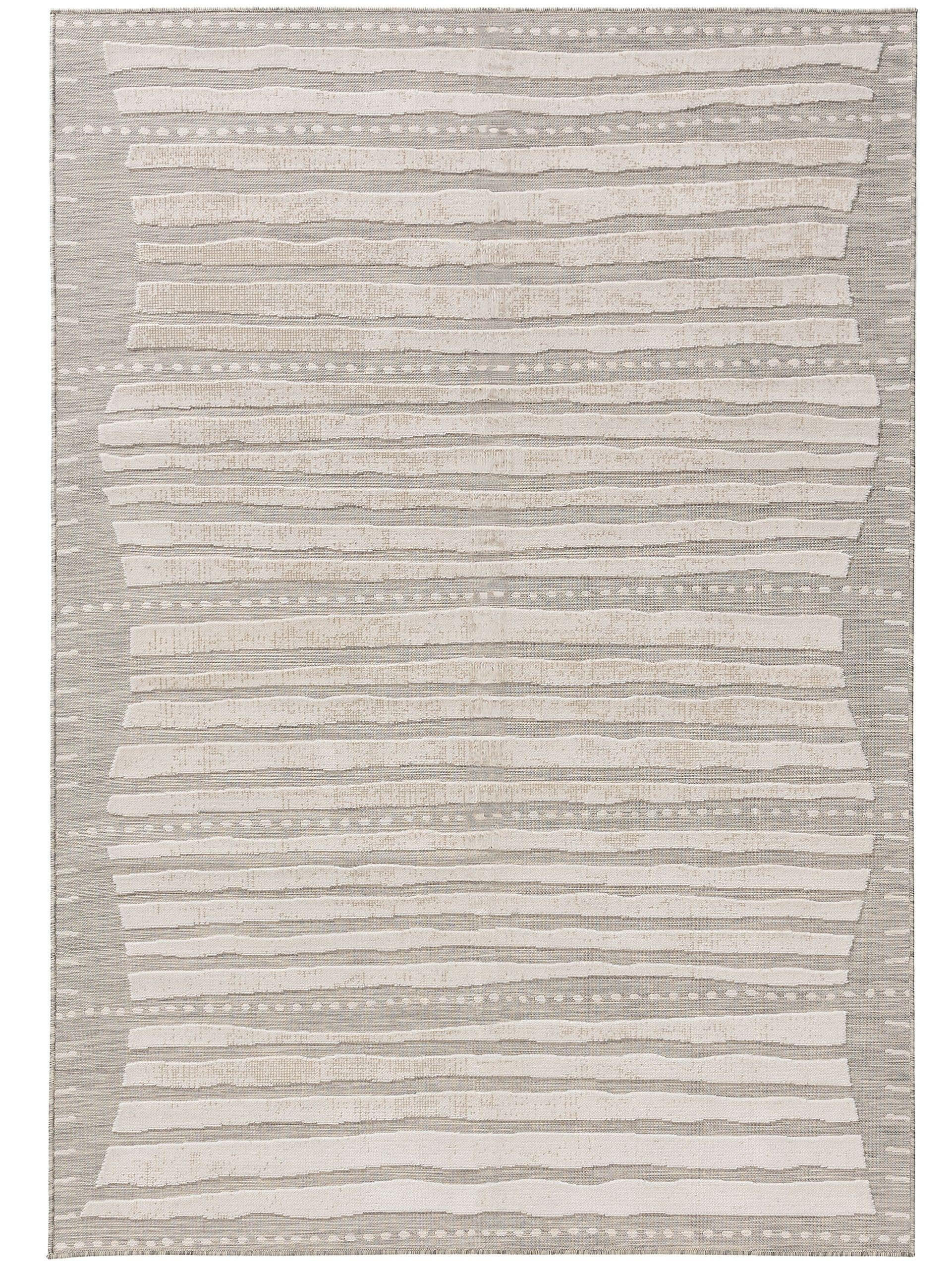 OUTDOORTEPPICH Flora Beige 200x300 cm - Creme, Kunststoff (200/300cm) - benuta