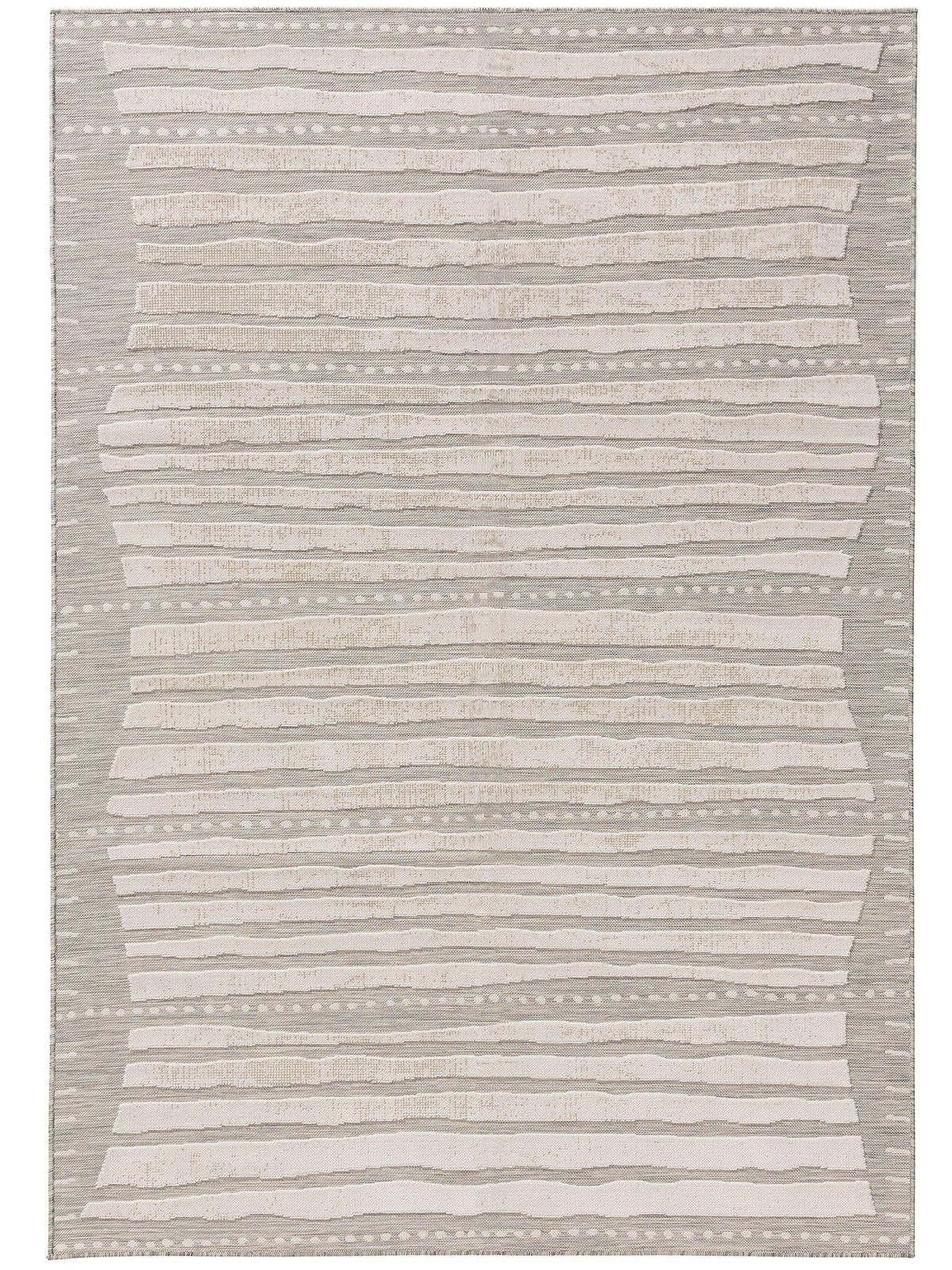 OUTDOORTEPPICH Flora Beige 120x170 cm - Creme, Kunststoff (120/170cm) - benuta