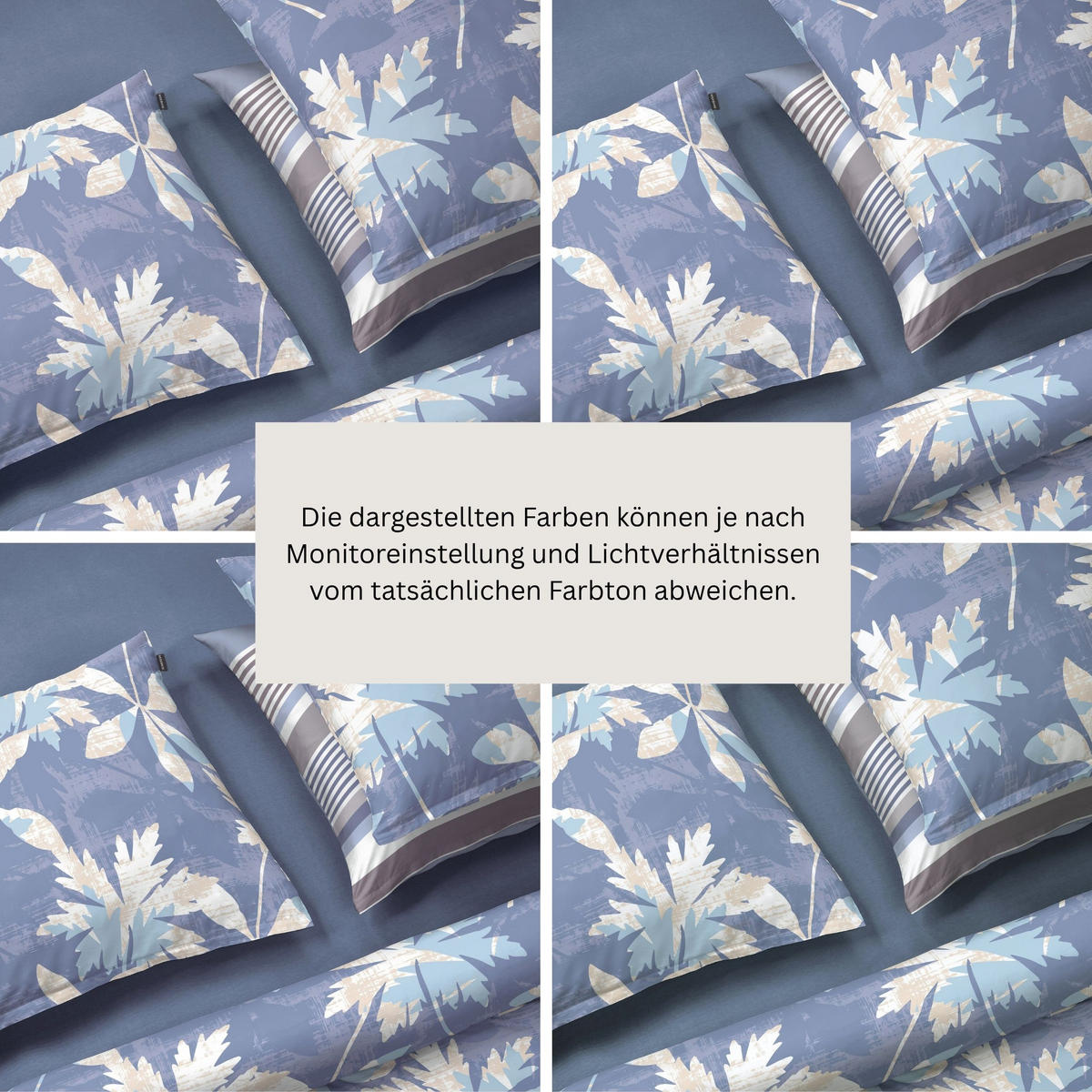 BETTWÄSCHESET Vera - Baumwollsatin - 2-teilig - 135 x 200 cm - Blau - Blau, Textil (135/200cm) - SCHIESSER