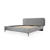 POLSTERBETT Miami In Monolith - Grau, Holzwerkstoff/Textil (140/200cm) - Fun Möbel
