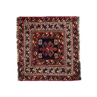 TEPPICH Gashgai Blau 60/63 cm Schurwolle - Blau, Textil (63/60cm) - Looma