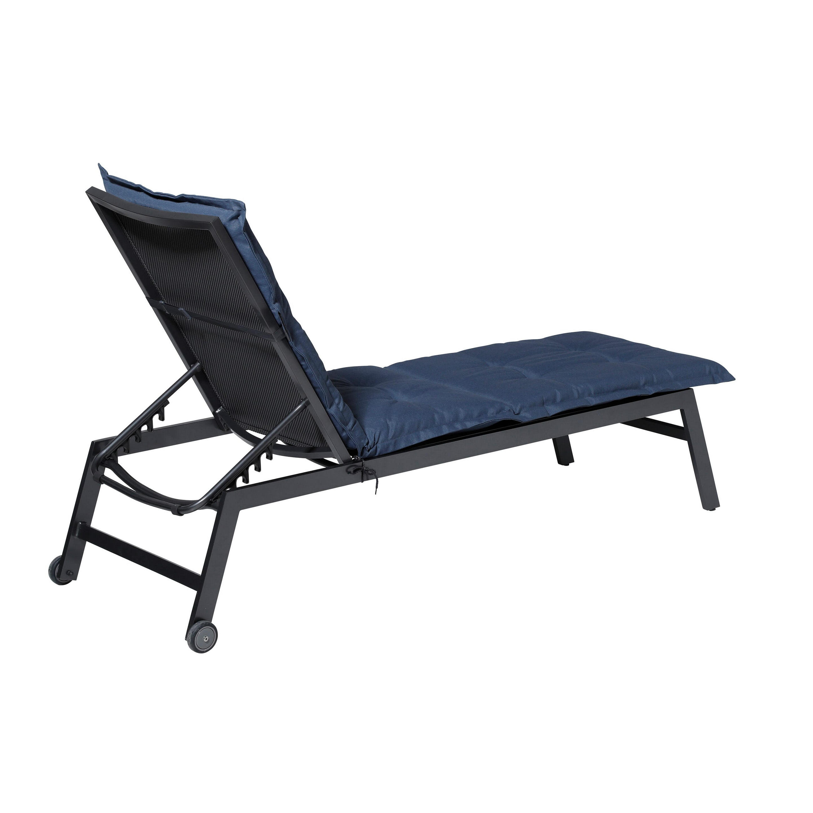 LIEGENAUFLAGE Panama 200/65 cm - Blaugrau, Textil (60/7/200cm) - Madison
