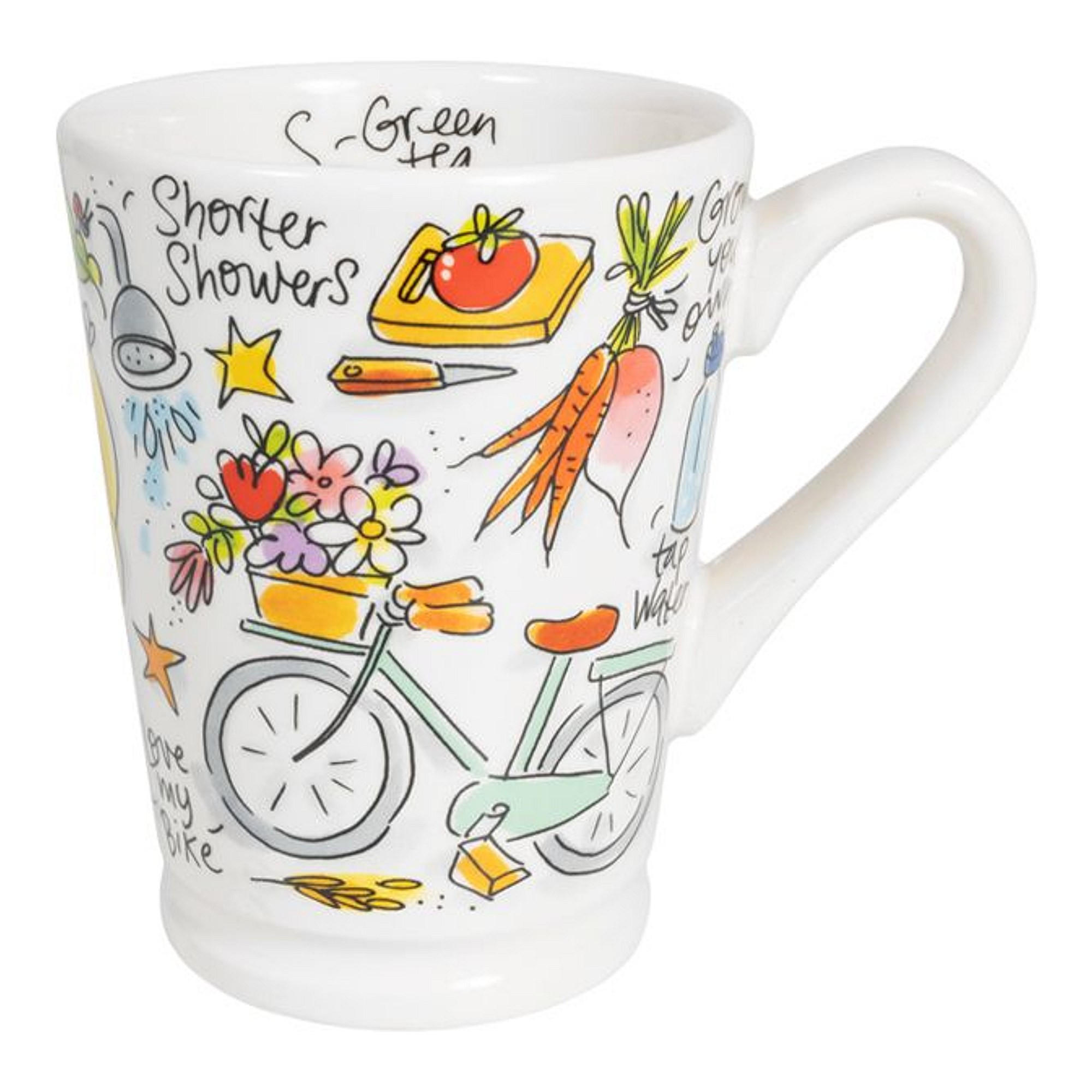 XL-BECHER Grünes Lieblingsmädchen in Bunt - 500 ml - Multicolor, Keramik (0.5L) - Blond Amsterdam