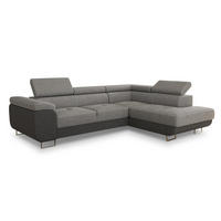 ECKSOFA Caris, Seite: Rechts - Hellgrau/Grau, Holz/Textil (273/203cm) - Sofnet