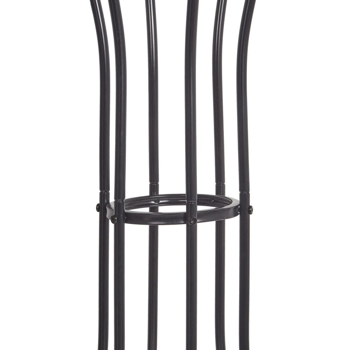 GARDEROBENSTÄNDER Metall schwarz 165 cm Ordway - Schwarz, Metall (42/165/42cm) - Beliani