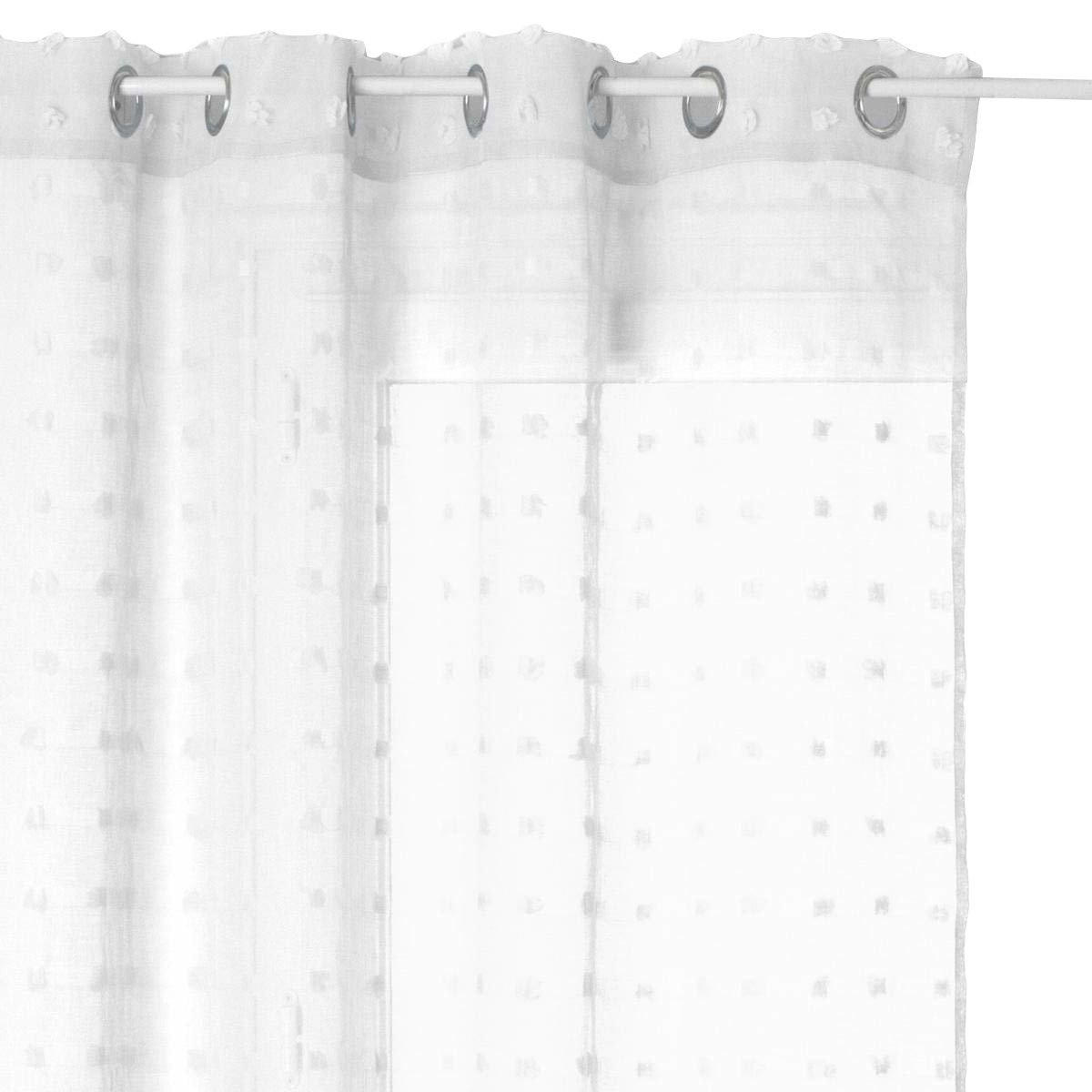 FERTIGVORHANG auf Rädern mit modischem Muster 240/140/240 cm - Weiß, Textil (140/240/240cm) - Atmosphera Createur d´interieur