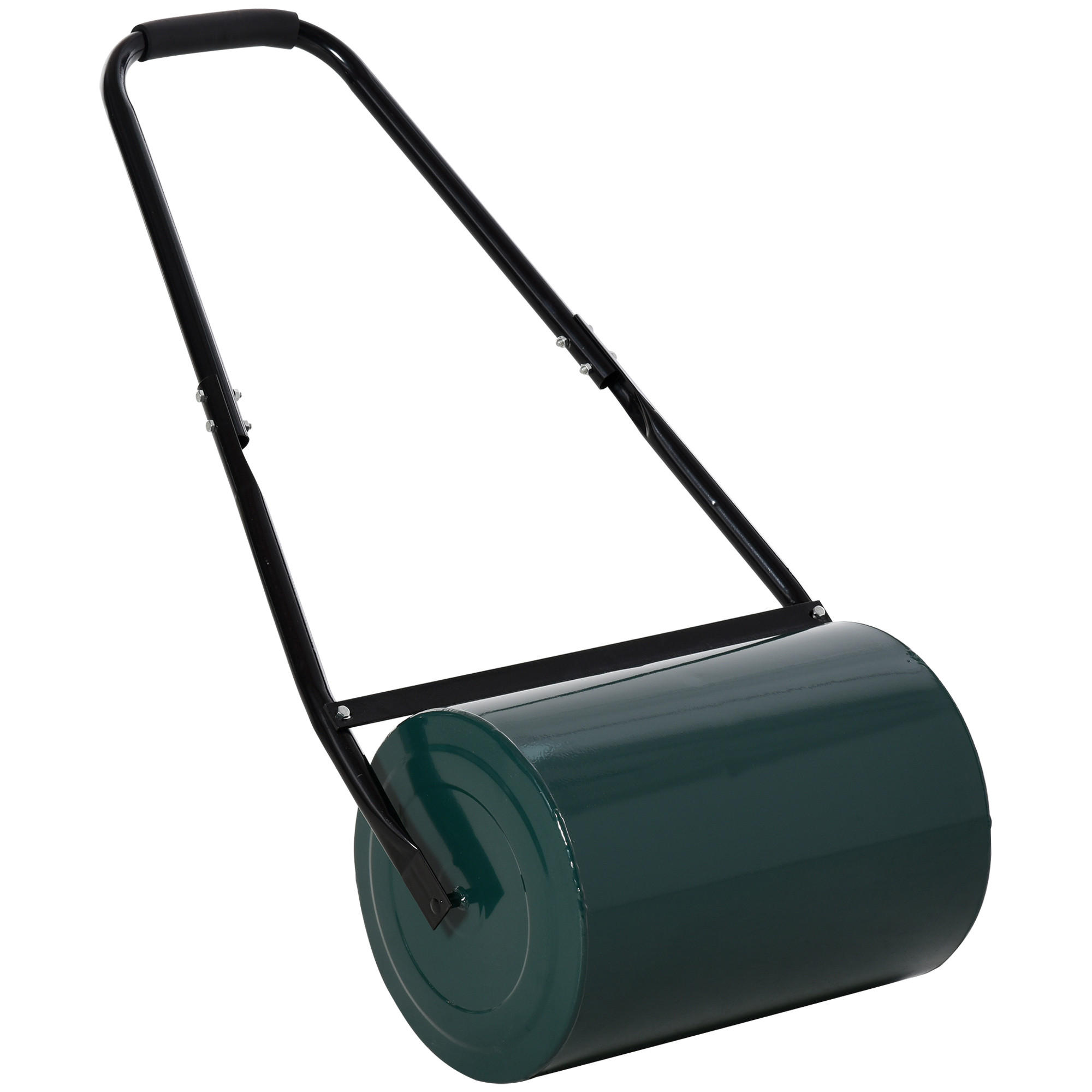 Outsunny VÁLEC NA TRÁVNÍK, zahradní válec, zahradní válec s U-rukojetí, pracovní šířka 30 cm, kov, zelený