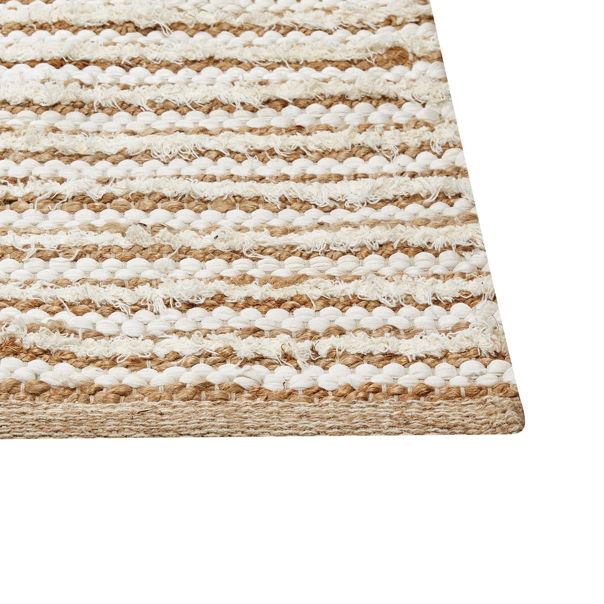TEPPICH geflochten Barkhan 400/300 cm - Beige, Textil (300/400cm) - Beliani