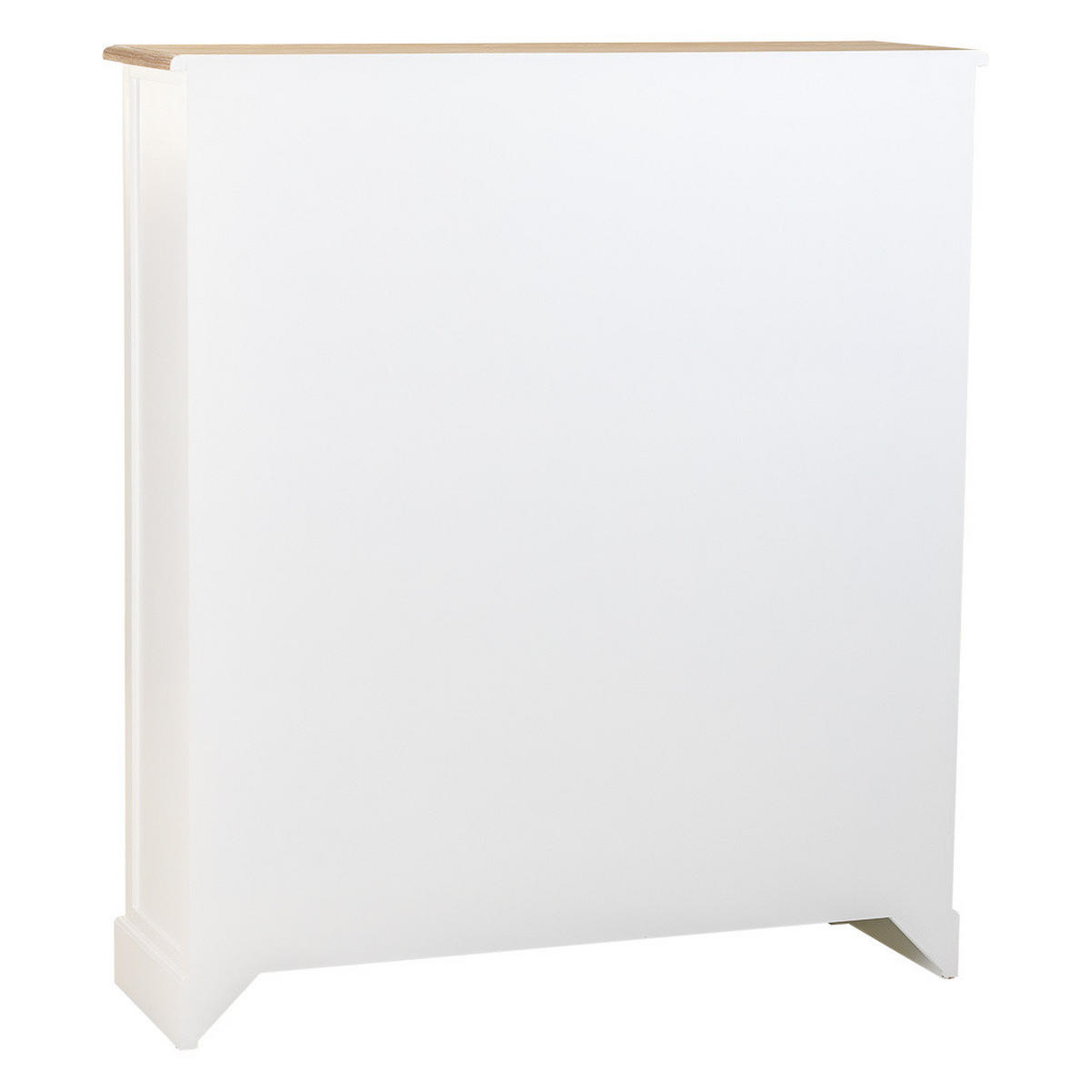 VITRINE aus Holz, weiß, 115x35x131cm - Weiß, Holzwerkstoff (115/130.5/35cm) - Wanderlust