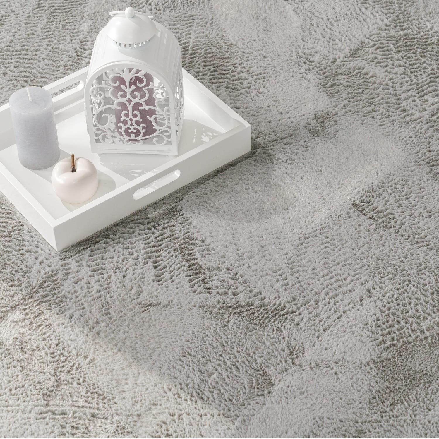TEPPICH Kurzflor waschbar Einfarbig Wohnzimmer schmutzabweisend Grau Rund 200D - Grau, Textil (200/200cm) - KADIMA DESIGN
