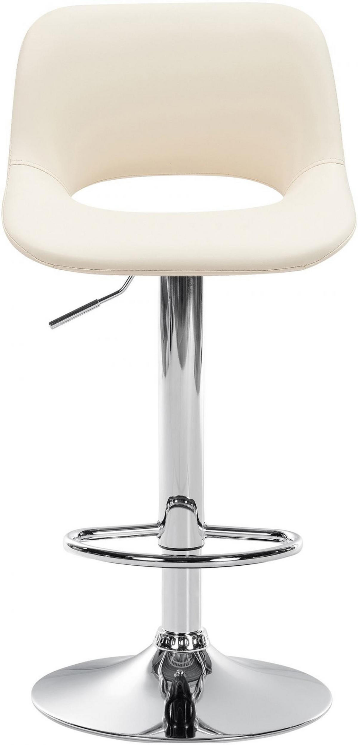 BARHOCKER Lederlook creme - Creme, Textil (42/86/46cm) - CLP
