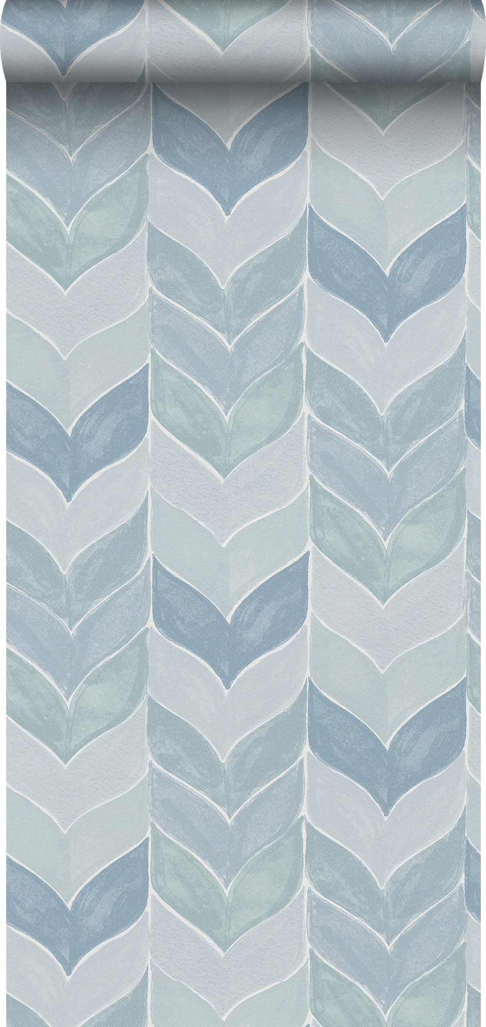 TAPETE grafisches Motiv 53 cm x 10,05 m - Blau, Papier (53/1000cm) - Sanders & Sanders