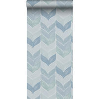 TAPETE grafisches Motiv 53 cm x 10,05 m - Blau, Papier (53/1000cm) - Sanders & Sanders