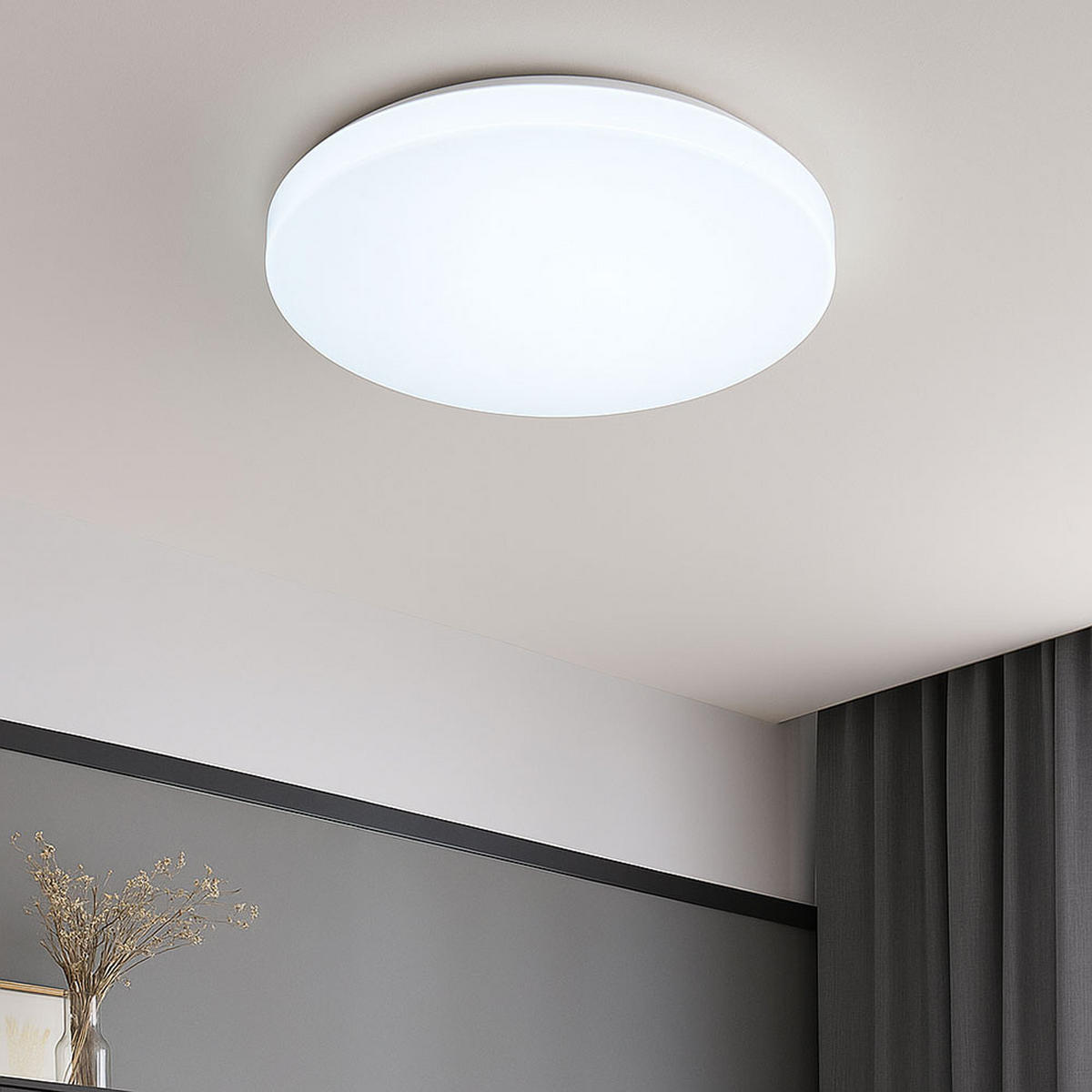 LED DECKENLEUCHTE weiß D 29 cm COOL&COSY - Weiß, Metall (29/29/7cm) - Briloner