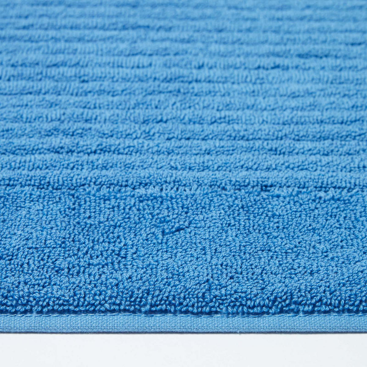 BADEMATTE Imperial 50/80 cm, Baumwolle - Blau, Textil (50/80cm) - Homescapes