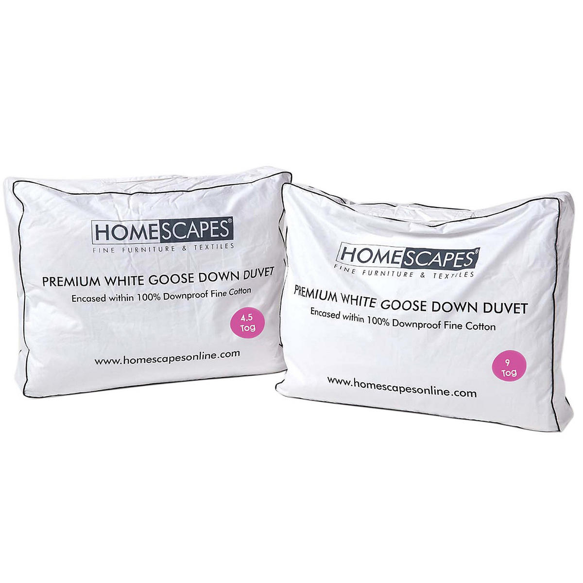 4-JAHRESZEITEN-DAUNENDECKE 135/200 cm, Gänsedaunen & Federn - Weiß, Textil (135/200cm) - Homescapes