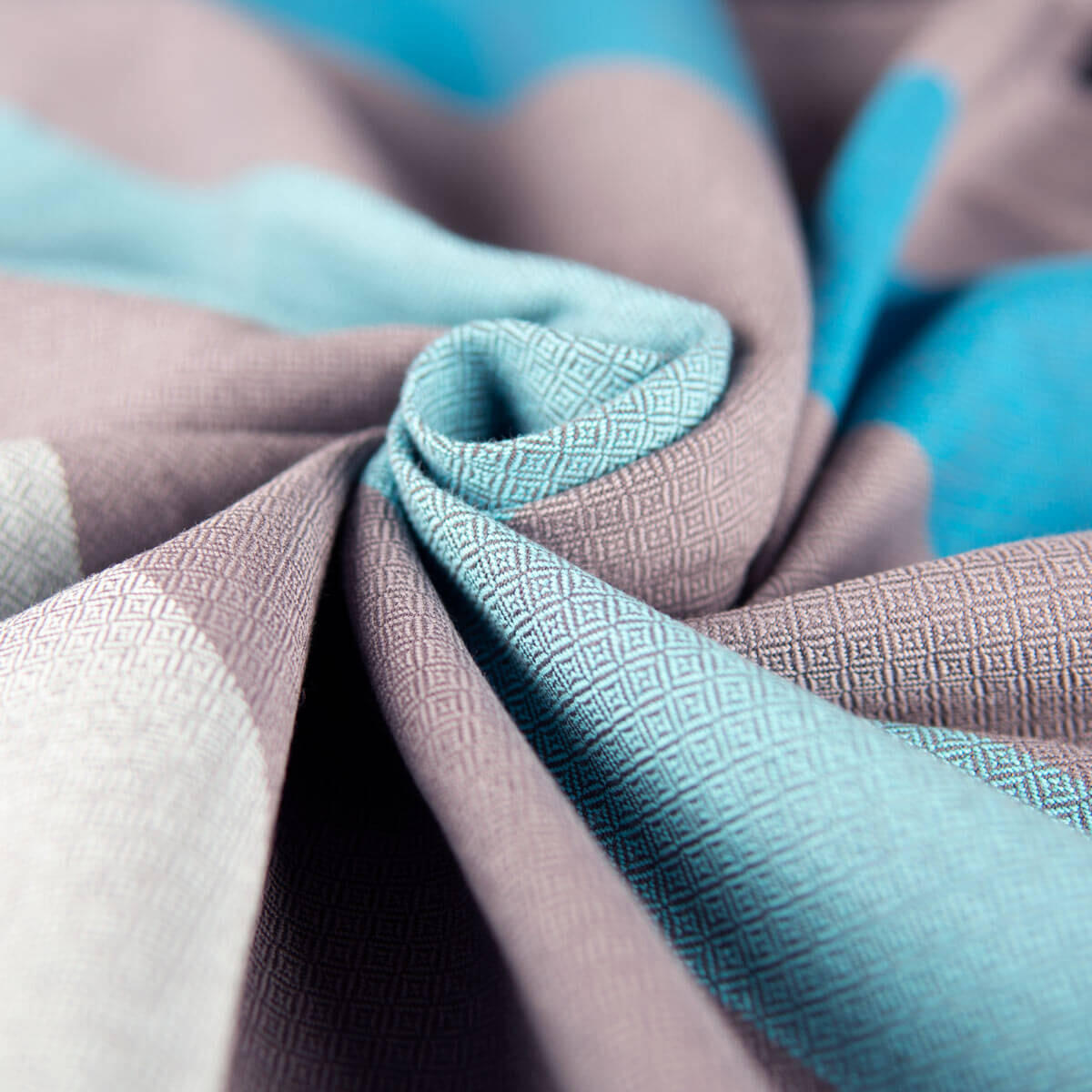 BABYTRAGETUCH Ring-Sling - Taupe/Blau, Textil (70/0.1/200cm) - Hoppediz