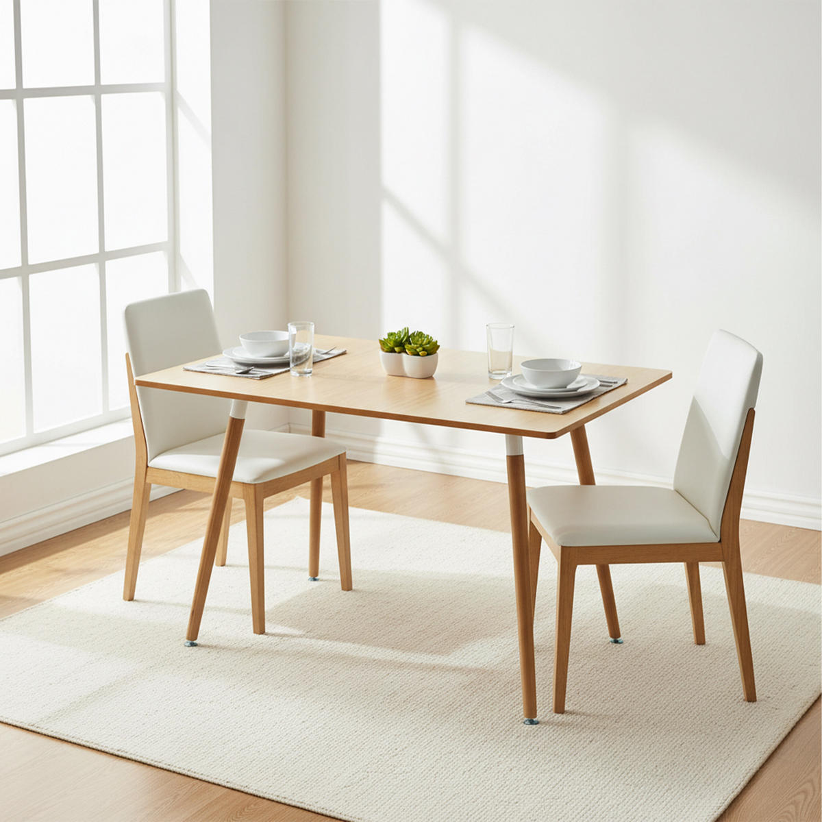 JÍDELNÍSTŮL - různobarevná, kov/dřevo (70/110/75cm) - Relaxdays