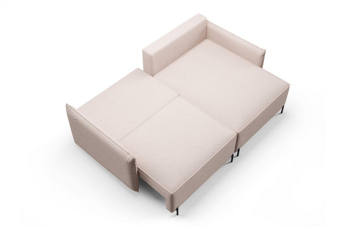 ECKSOFA Betto - Blau, Holzwerkstoff/Textil (221/148cm) - Fun Möbel