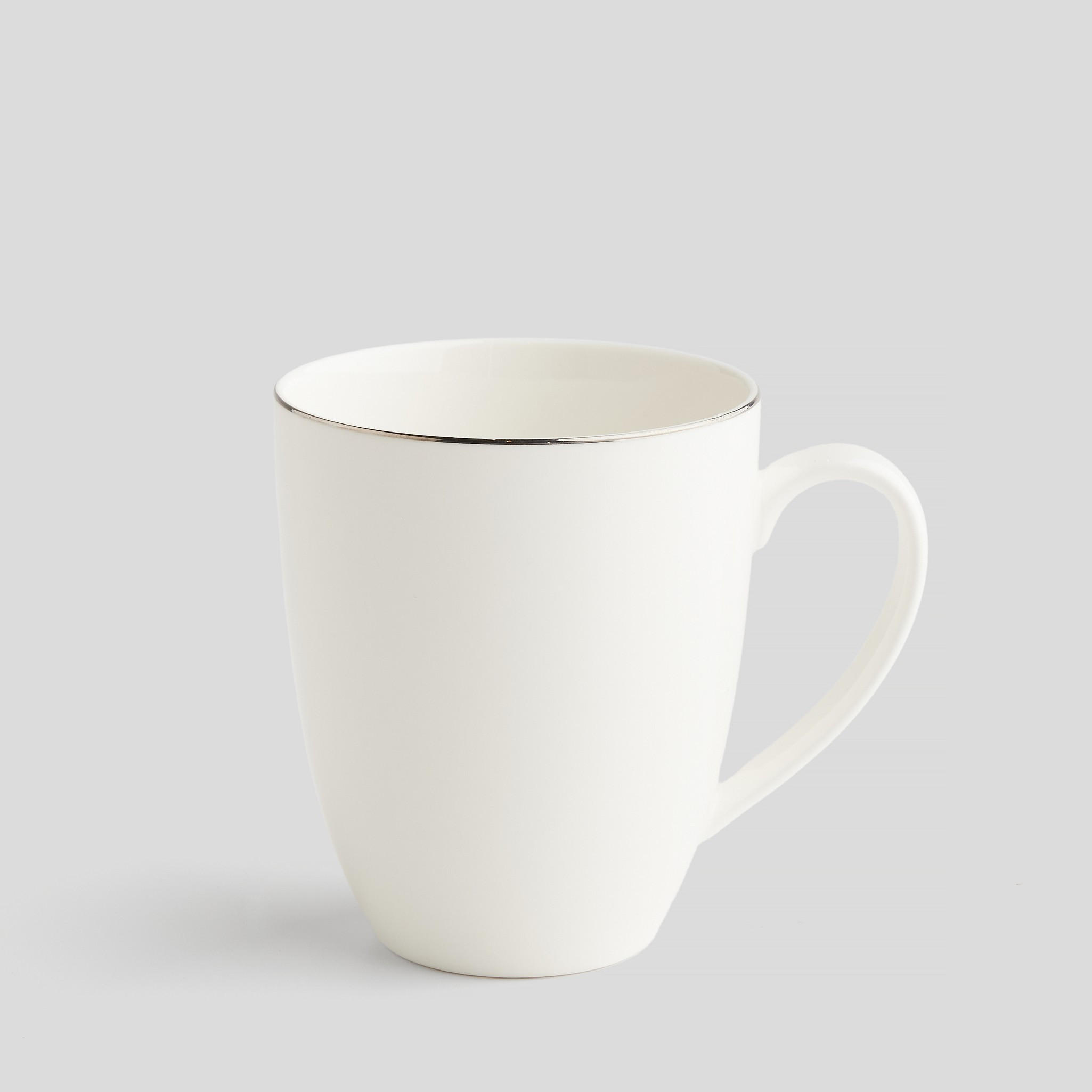BECHER Plata - Silberfarben, Keramik (0.36L) - home&you