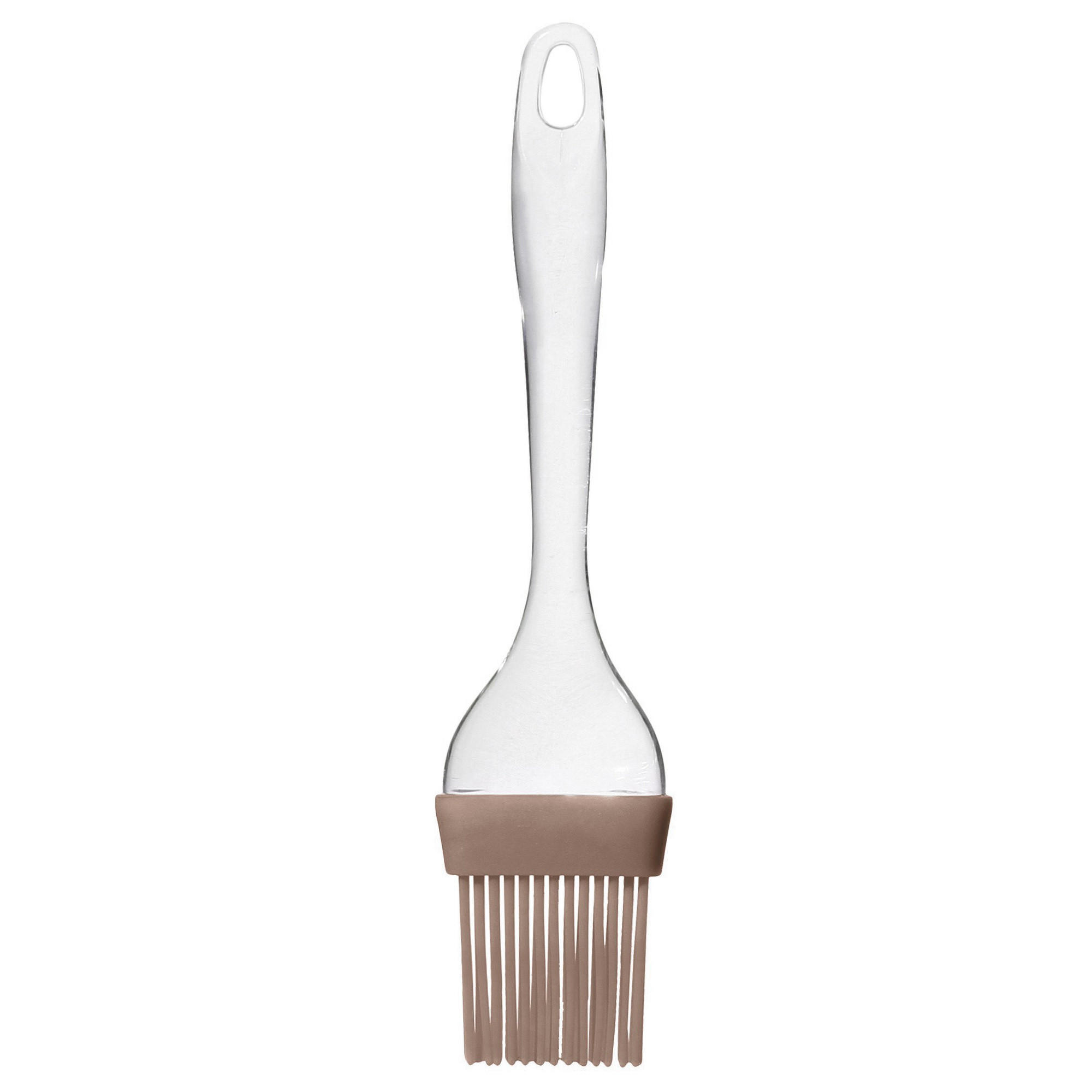 SILIKON-KUCHENPINSEL hygienische 22/5/1 cm - Weiß, Kunststoff - Secret de Gourmet