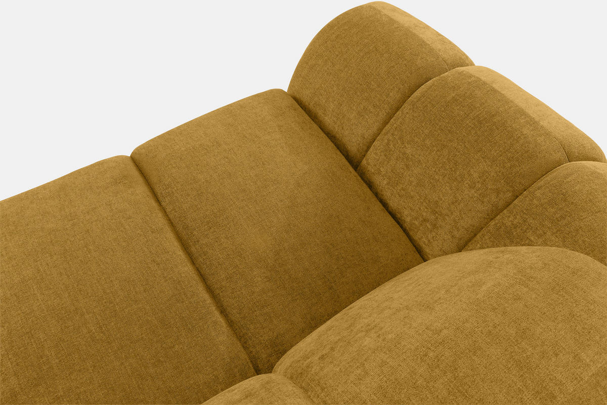 3-SITZER SOFA FLAVA, Honigfarben - Honig, Holz/Holzwerkstoff (240/76/100cm) - KONSIMO®