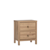NACHTTISCH 2 SCHUBLADEN Livorno Natürlich 50 cm x 60 cm - Naturfarben, Holzwerkstoff (50/60/39cm)