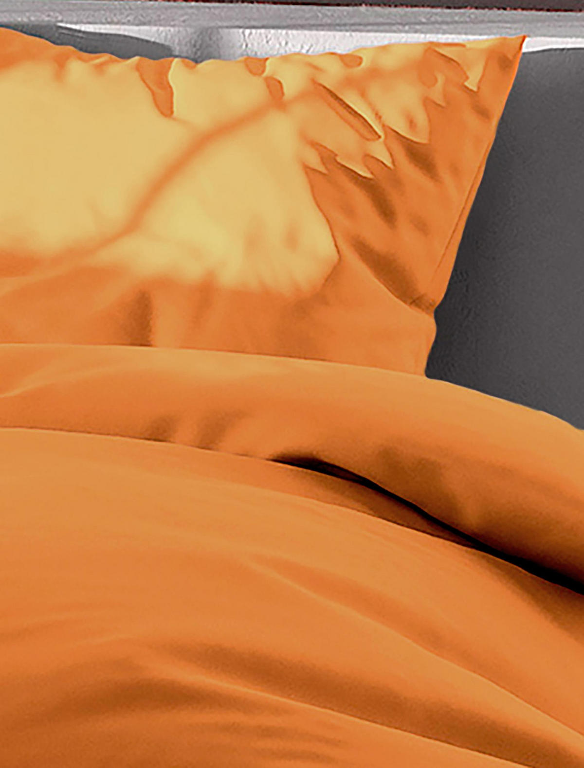 BETTWÄSCHE Seersucker 3000 - Orange, Textil (135/200cm) - Bierbaum