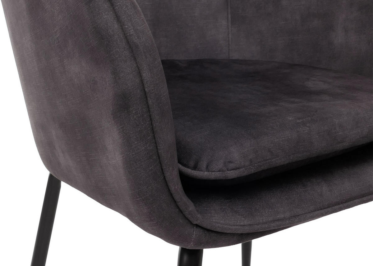 ESSZIMMERSTUHL Grau - Grau, Textil (57/79/53cm) - MCW