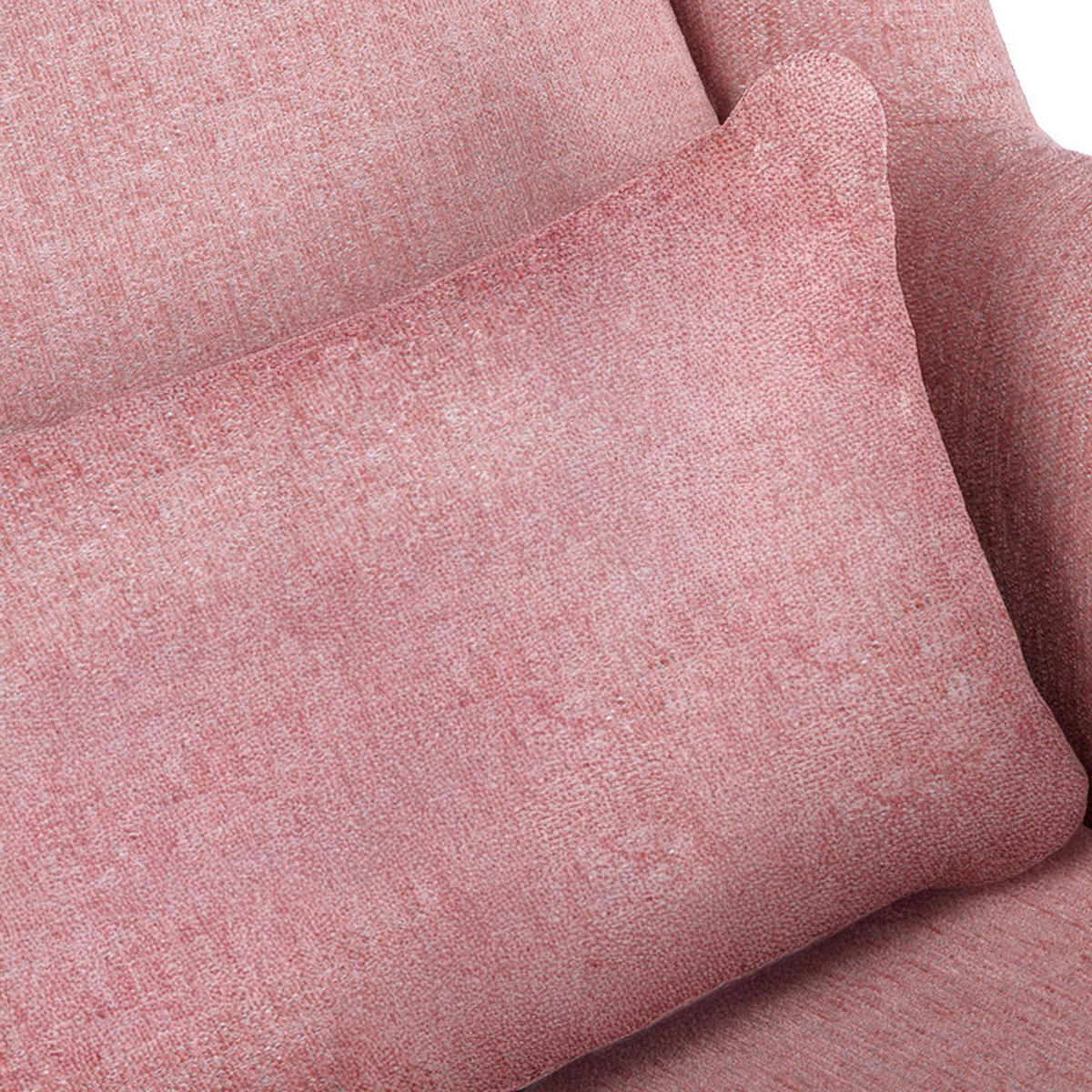 OHRENSESSEL STRALIS inklusive dekorativem Kissen, Flamingorosa - Hellrosa, Textil (82/108/80cm) - KONSIMO®